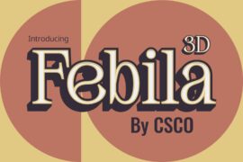 Febila 3D Demo Font