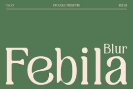 Febila Blur Demo Font