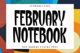 February Notebook Font