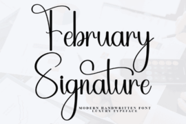February Signature Font
