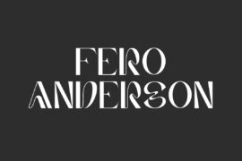 Fero Anderson Demo Font