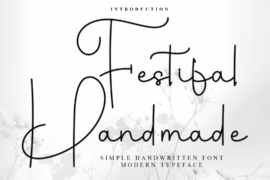 Festifal Handmade Font