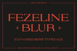 Fezeline Blur Demo Font