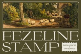 Fezeline Stamp Demo Font