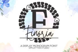 Finoria Split Monogram Font