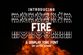 Fire Monogram Font