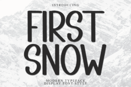 FIRST SNOW Font