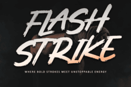 Flashstrike-Personal use Font
