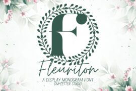 Fleuriton Monogram Font