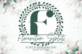 Fleuriton Split Monogram Font