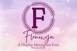 Fleurwyn Monogram Font
