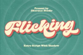 Flicking DEMO Font
