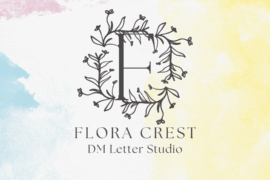 Flora Crest Monogram Font