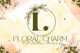 Floral Charm Monogram Font