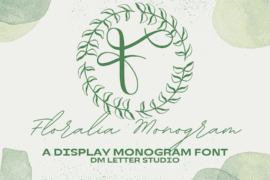 Floralia Monogram Font