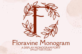 Floravine Monogram Font