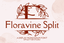 Floravine Split Monogram Font