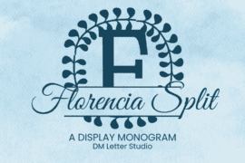 Florencia Split Monogram Font