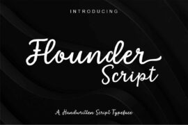 Flounder Script Font