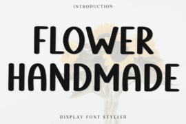 Flower Handmade Font