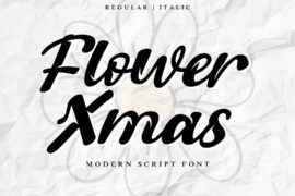 Flower Xmas – Personal Use Font