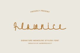 Flownice Demo Font