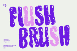 Flush Brush Trial Font