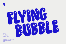 Flying Bubble Font