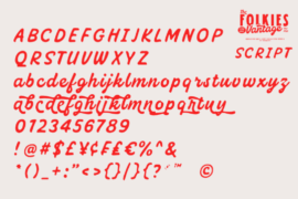 Folkies Vantage Script Font