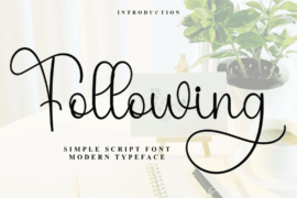 Following Font