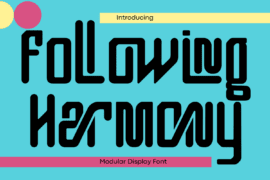 Following Harmony Demo Font