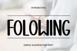 Folowing Font