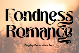 Fondness Romance Demo Font