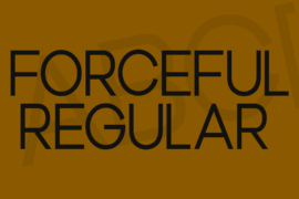 Forceful Font