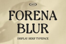 Forena Blur Demo Font