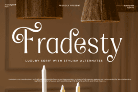 Fradesty Demo Font