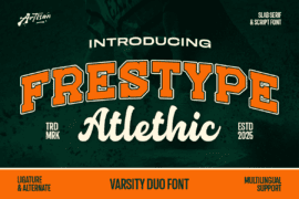 Frestype Atlethic Font Family