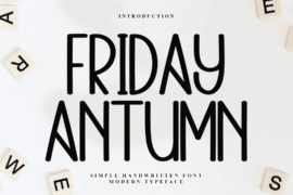 Friday Antumn Font