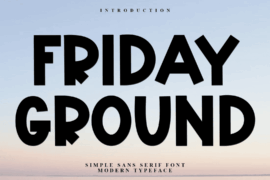 Friday Ground Font