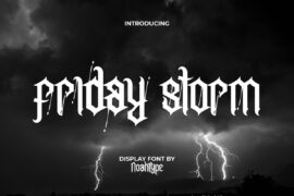 FridayStormDemo Font