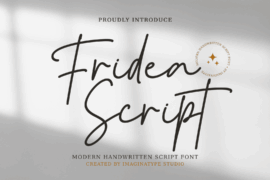 Fridea Script – Personal Use License Font