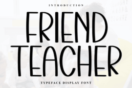 Friend Teacher Font