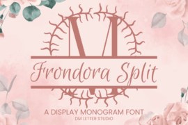 Frondora Split Monogram Font