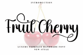 Fruit Cherry Font