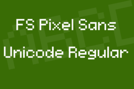 FS Pixel Sans Unicode Regular Font