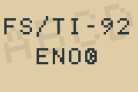 FS/TI-92 ENO© Font