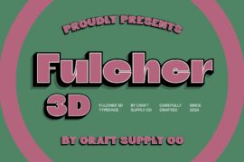 Fulcher Extrude Right Demo Font
