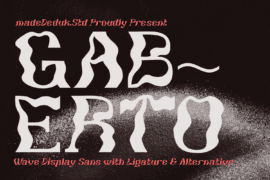 Gaberto DEMO Font