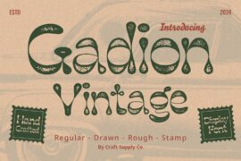 Gadion Vintage Demo Font