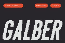 Galber Pixel Demo Font